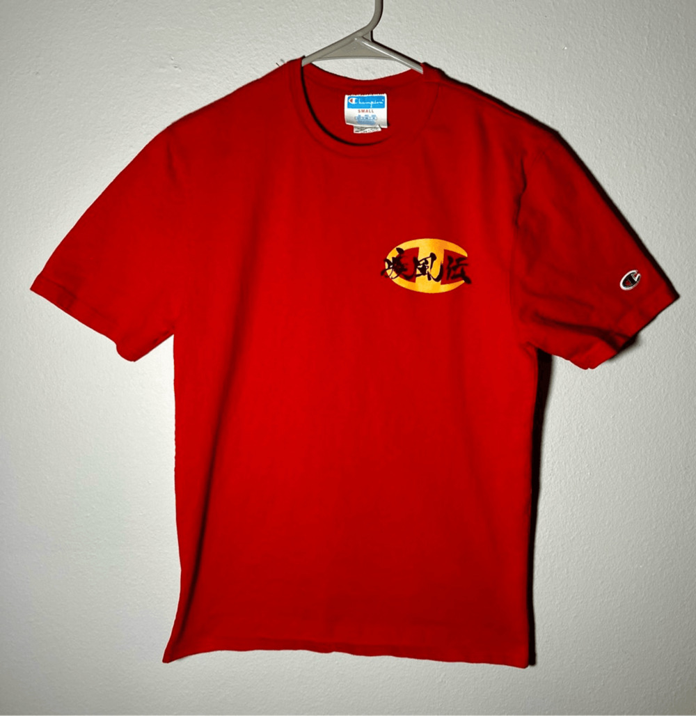 Champion x Naruto Group Red T-Shirt Limited Edition Men’s Size Small EUC